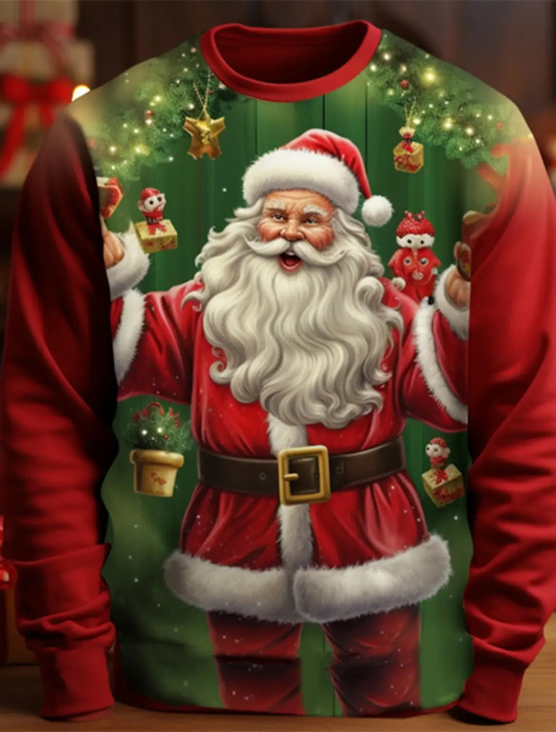 Fashion Hipster 3D Ugly Christmas Sweater Pullover