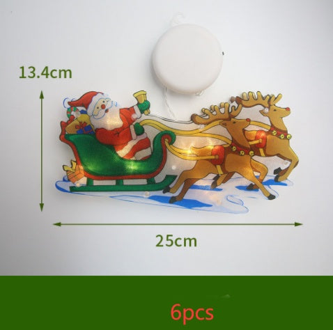 LED Suction Cup Christmas Window Lights - Festive Decor