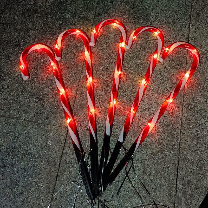 Solar Cane String Lights for Christmas Decorations 47CM