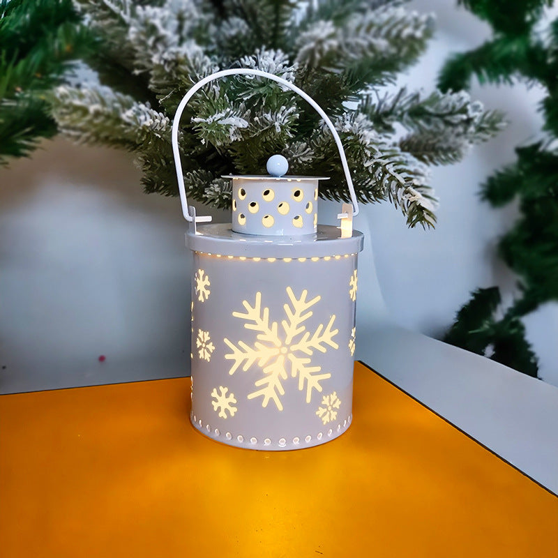 Nordic Style LED Christmas Candle Lanterns - Festive Decor