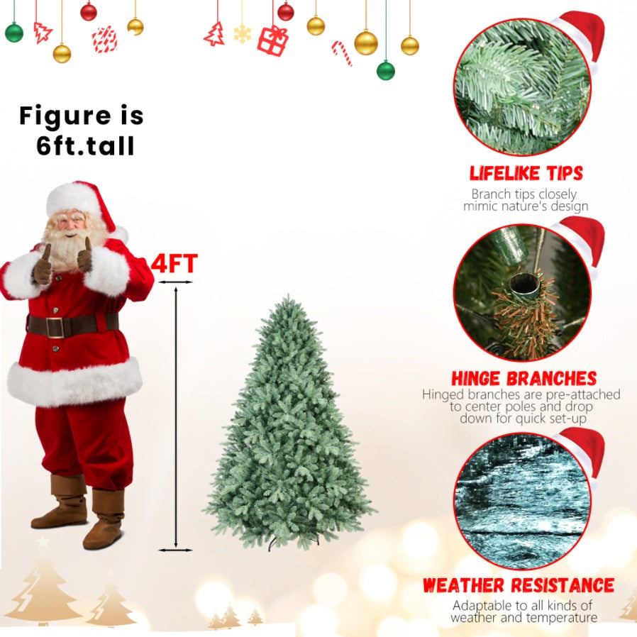 4ft Realistic Blue Spruce Tree - Dense 592 Tip Foliage