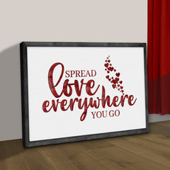 Valentine's Day Wall Art Sign - Durable Canvas Decor